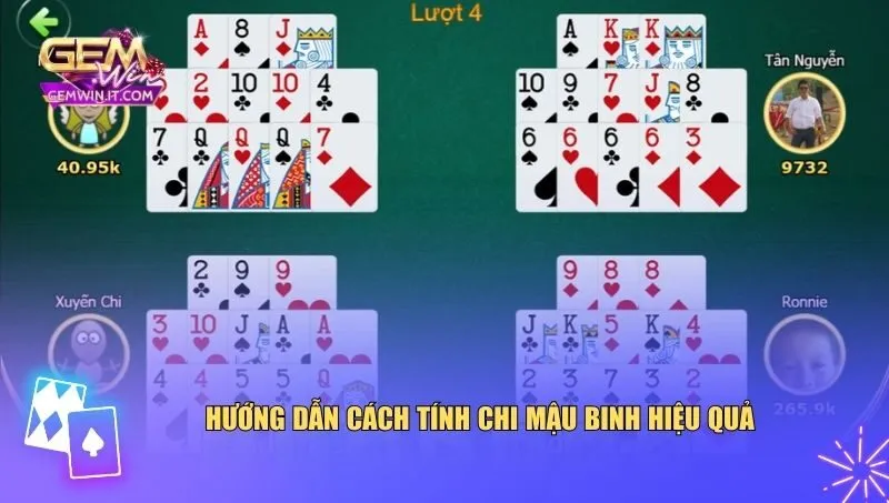 Hướng dẫn cách tính chi mậu binh hiệu quả